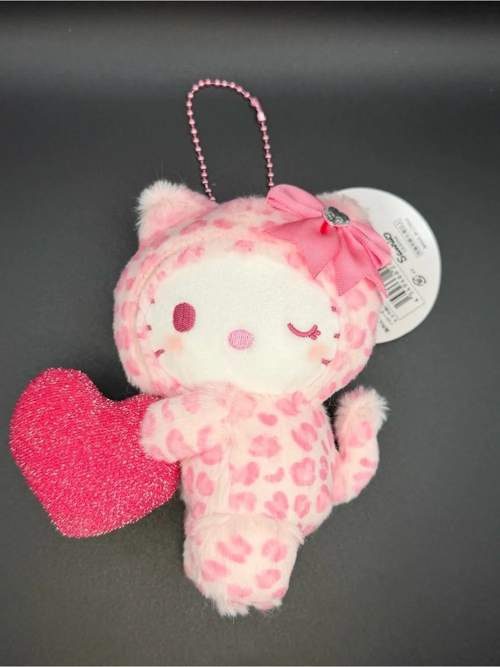 Sanrio X Kthings Leopard print Hello Kitty keychain /plush mk153